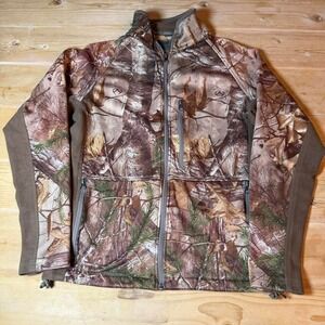 RedHead Realtree Camo Fleece Jacket Men's Small Full Zip Bass Pro Hunting
